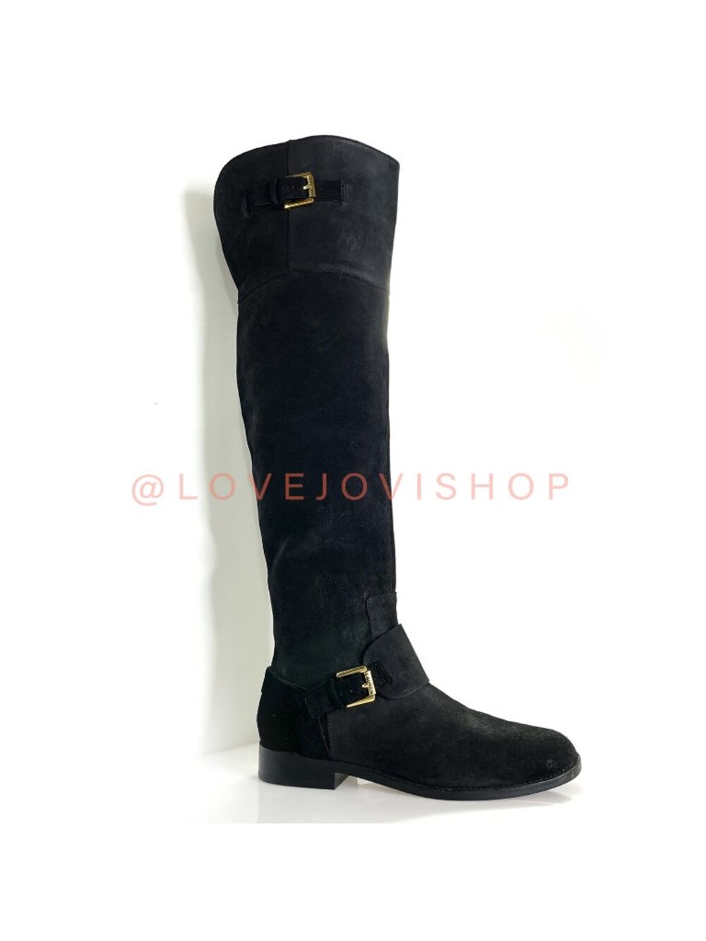 Boots | Ralph Lauren Riding Black Leather | Over-the-Knee Heritage Classic | 7